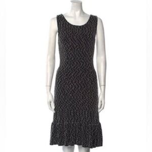Christian Dior Vintage Black and White Wiggle Dress
